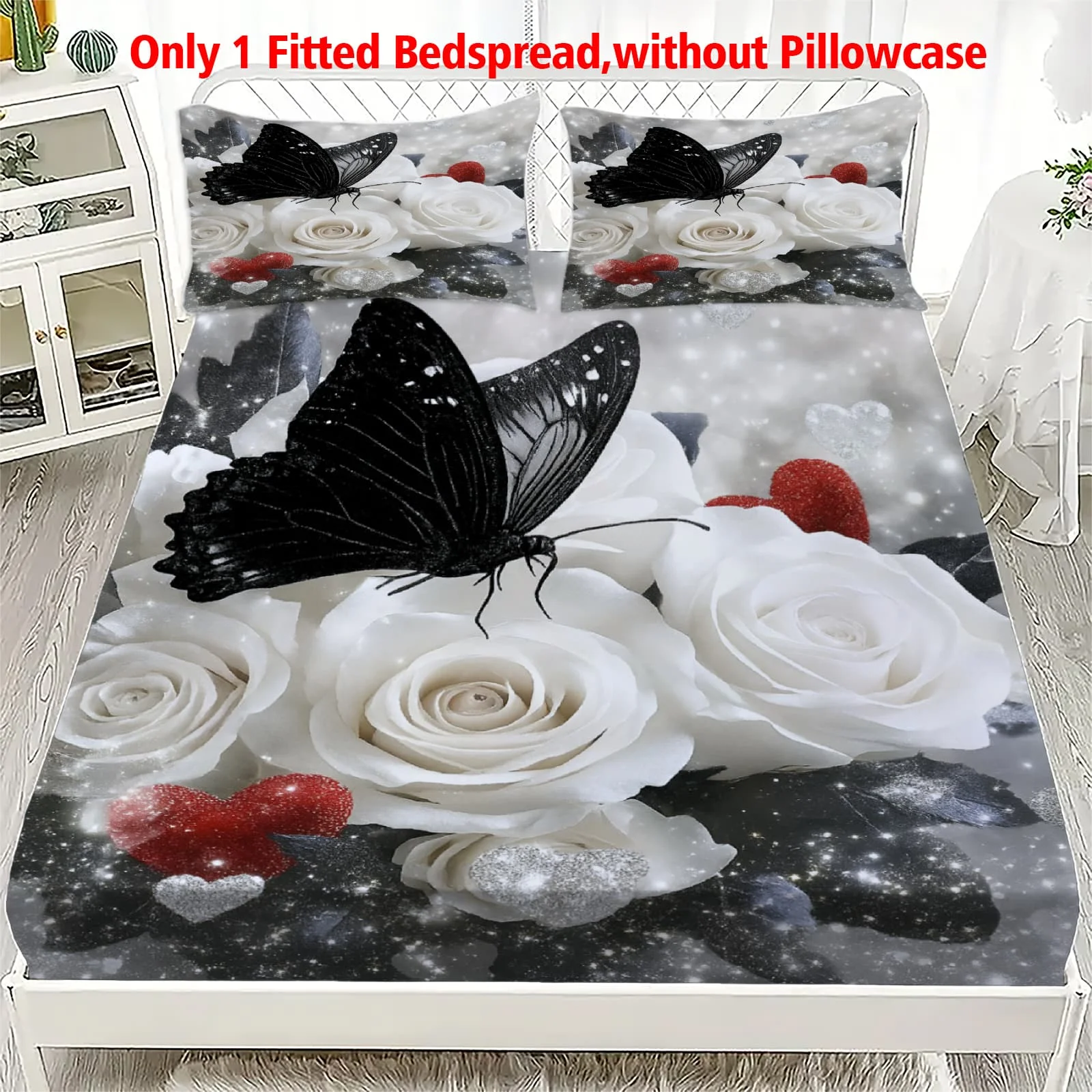 1pc RV Camping by Mountain River Print Fitted Sheet Deep Pocket Elastic Mattress Cover Single Double Queen King Bedroom Decor
