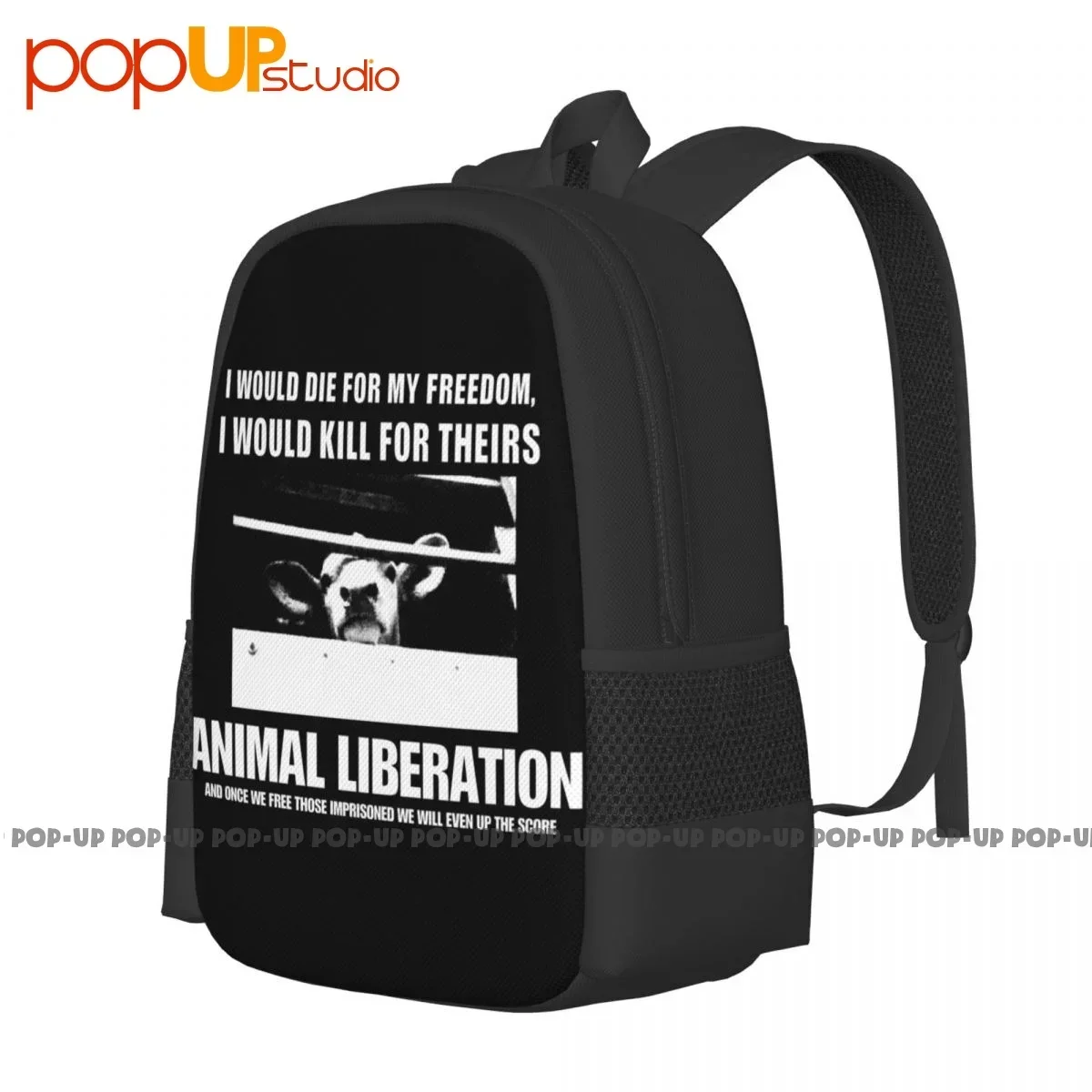 Vegetarian Vegan Animal Liberation Front Alf Rights Welfare Elf Punk Backpack Large Capacity Shoe Bag New Style