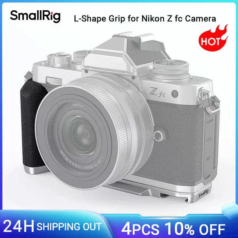 Uchwyt ręczny SmallRig Z fc uchwyt w kształcie L do aparatu Nikon Z fc uchwyt boczny Z uchwytem 1/4 "-20 śruba do mocowania w stylu Retro-3480