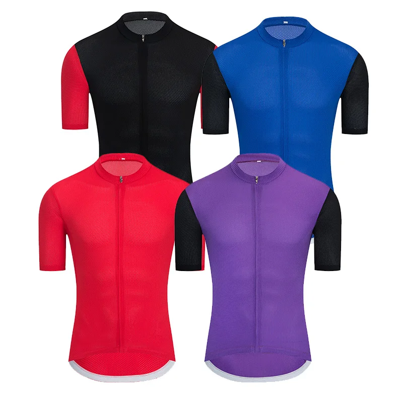 Maillot Breathable Men Cycling Jersey Spring Anti-Pilling Eco-Friendly Bike Clothing Tops Short Sleeve Road Team Bicycle Clothes