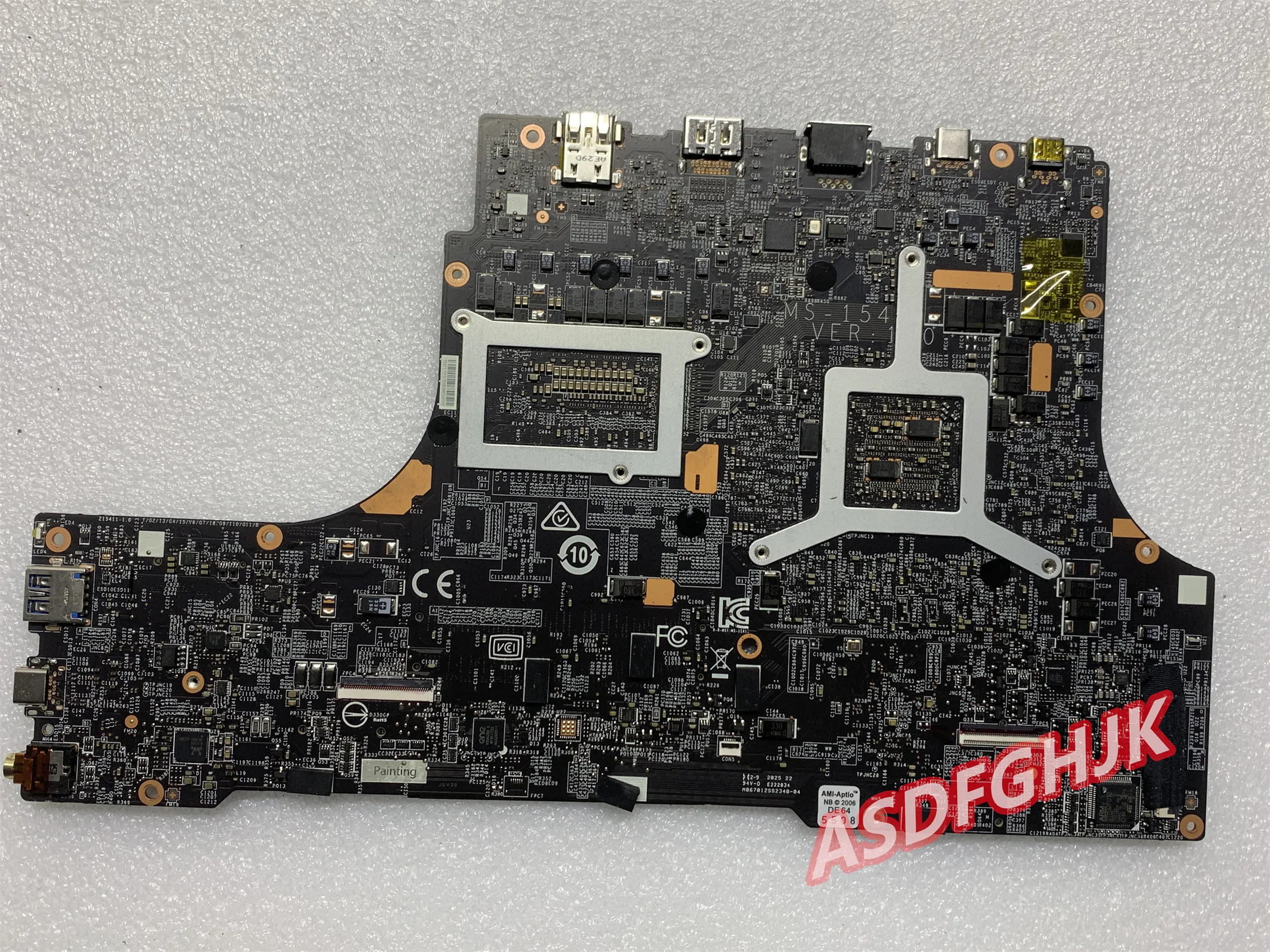 ms-15411 ver 1.0 For Msi ms-1541 GE66 Raider 10SF laptop motherboard with i7-10750h and RTX2060/RTX 2070m  100% Full Working