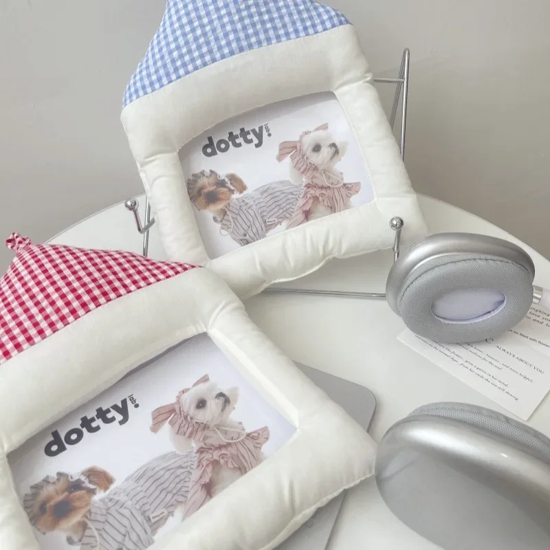 Wall Hanging Creative Photo Frame Cotton House Shape Frame Desktop Wedding Pictures Frame Children Room Decor