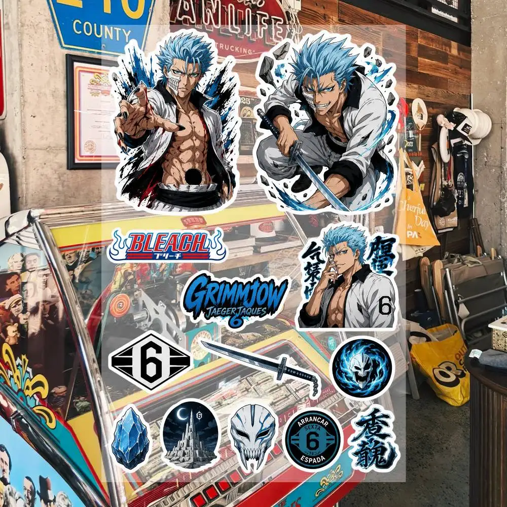 Anime G-rimmjow Ästhetische Graffiti-Aufkleber Wasserfeste PVC-Sticker für Auto Motorrad Skateboard Helm Notizbuch