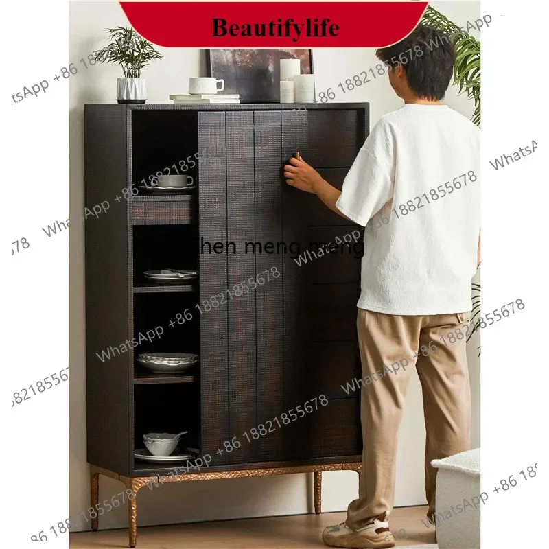 

M138All solid wood dining side cabinet, living room side cabinet, sofa side, storage cabinet