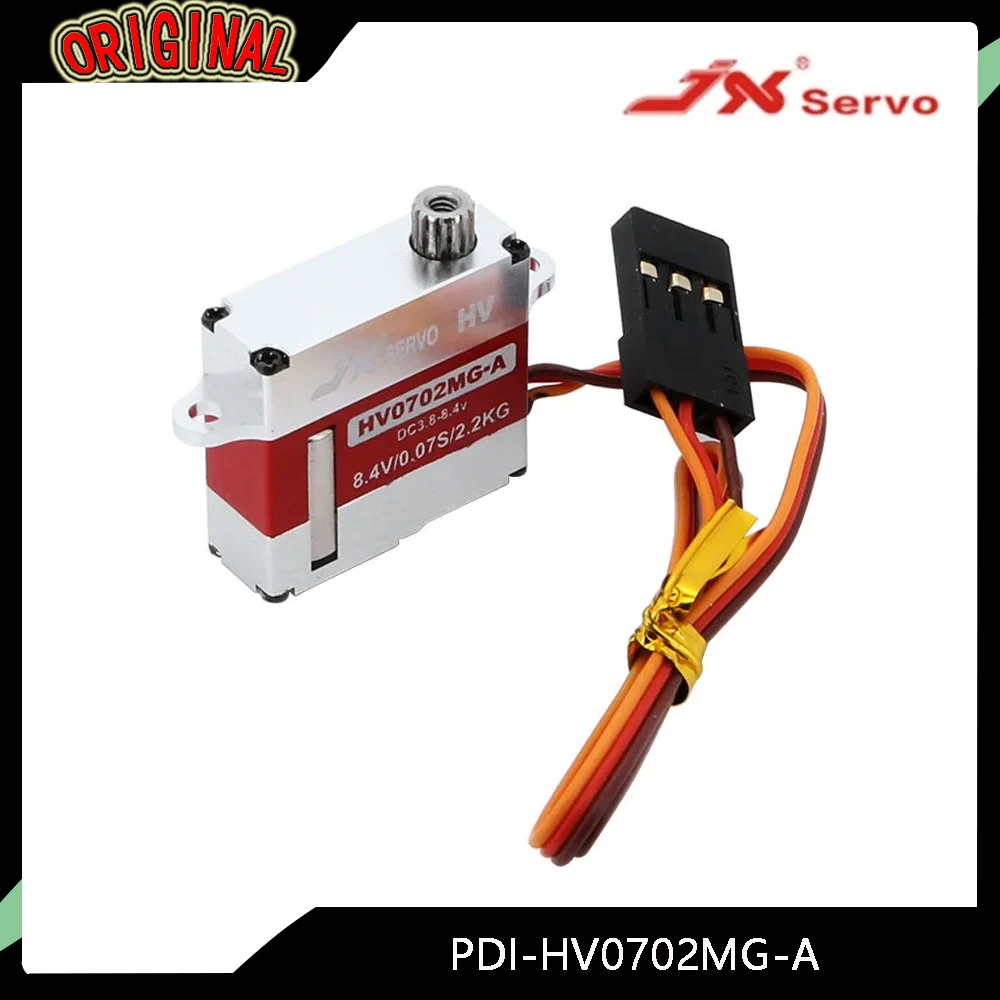

JX PDI-HV0702MG-A Digital Wing Servo - 2.2KG Torque, 7mm Thin, Coreless Motor, Metal Gear for RC Models