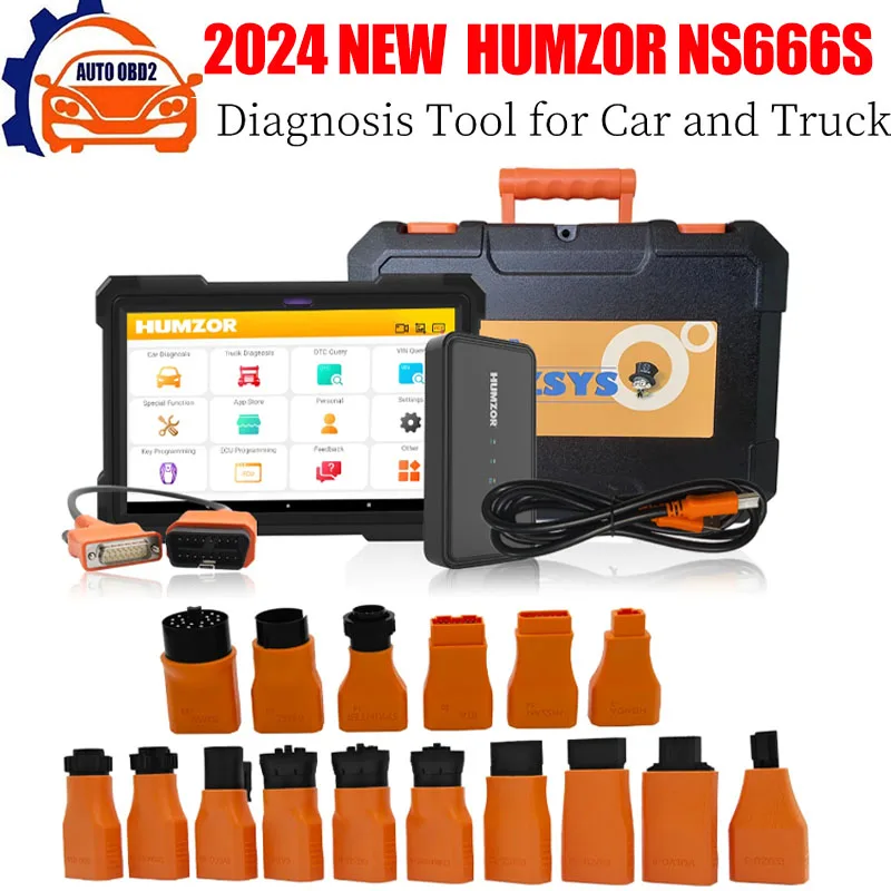 

HUMZOR Car Truck Diagnostic Tool HUMZOR NS666S OBD2 Scanner All Systems ABS Airbag DPF Oil Reset NS366S/NS666S