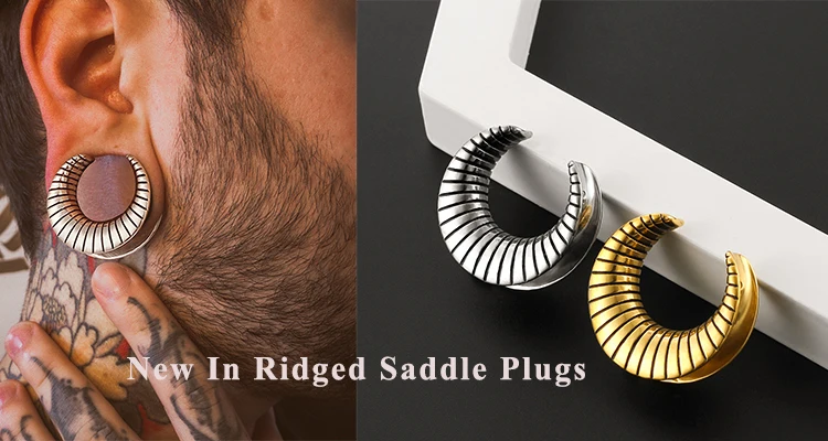 Casvort 2 Stück 4mm 6g Klassische Ohrgewichte mit Verschluss, Ohrhänger, Ohrplugs für Ohrläppchen, Edelstahl-Piercing-Körperschmuck – Detail 1