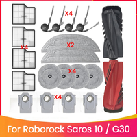 20PCS Replacement Parts For Roborock Saros 10/G30 Vacuum Cleaner Dual Main Brush Mop Pad HEPA Filter Dust Bag Side Brushgs
