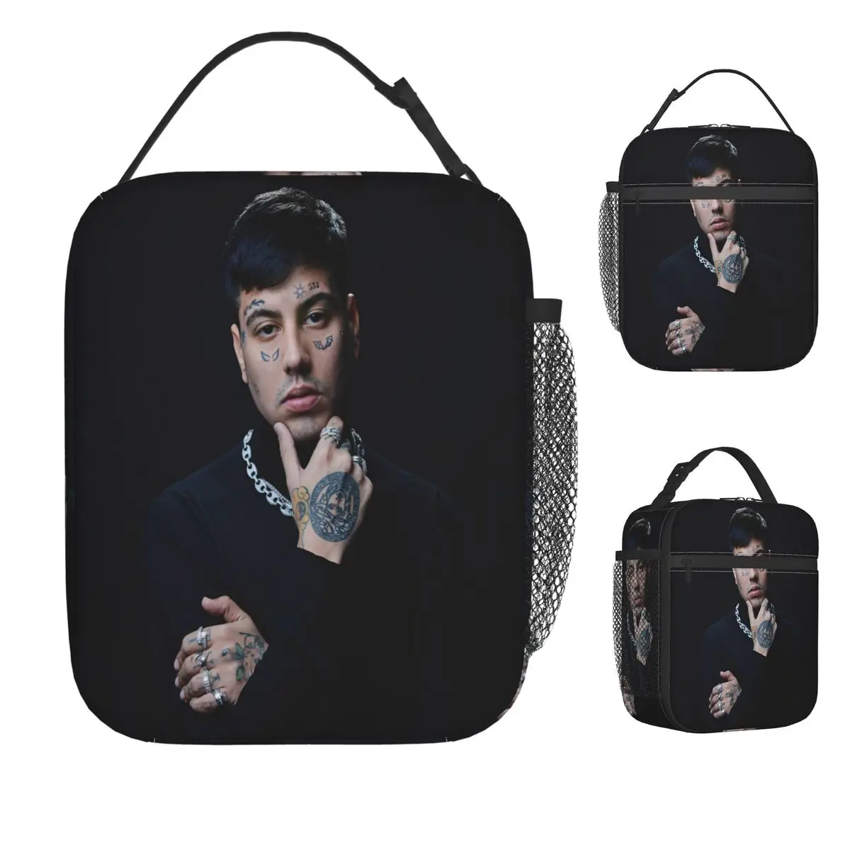 

DUKI Rock Singer Lunch Bag School Lunch Box For Women Casual Graphic Thermal Tote Handbags Oxford Cooler Bag