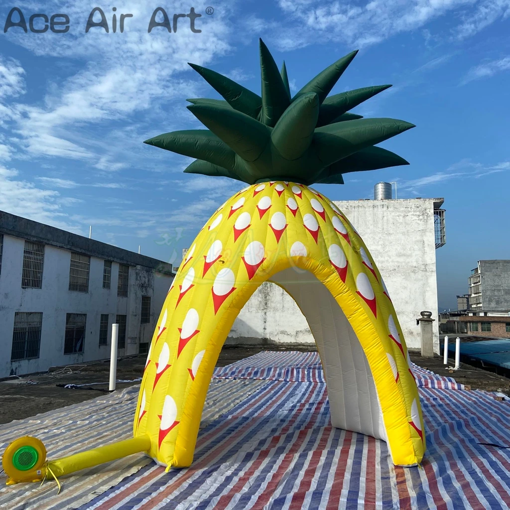 Advertising Inflatable Fruit Pineapple Promotion Booth Tent Lighting Inflatable Pineapple Tent