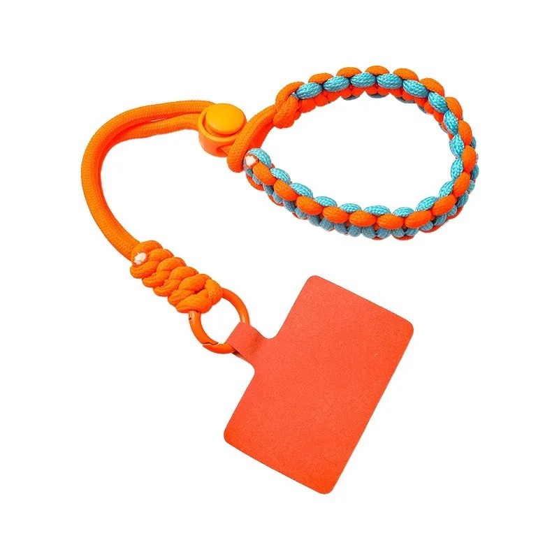 2025 Baru Tenun Tangan Tali Pergelangan Tangan Pendek Dapat Disesuaikan Tali Telepon Luar Ruangan Casing Universal Rantai Kabel Selempang Rantai Pesona Antihilang