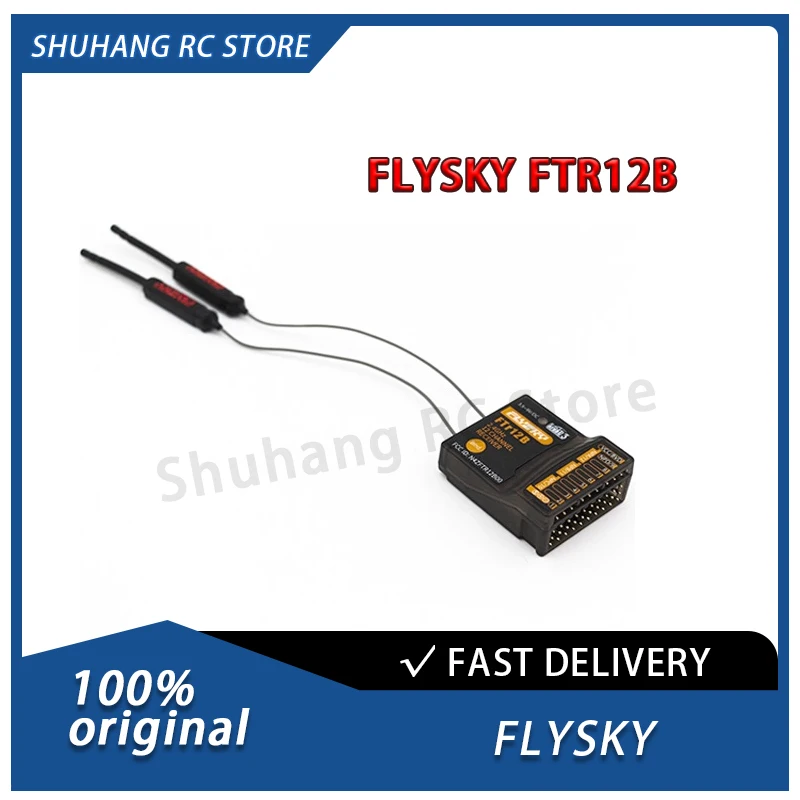 

FLYSKY Fusi FTR12B 2.4GHz AFHDS 3 Dual Antennas 12CH PWM PPM I-bus I-bus Mini Receiver for RC Airplane Helicopter Vehicle