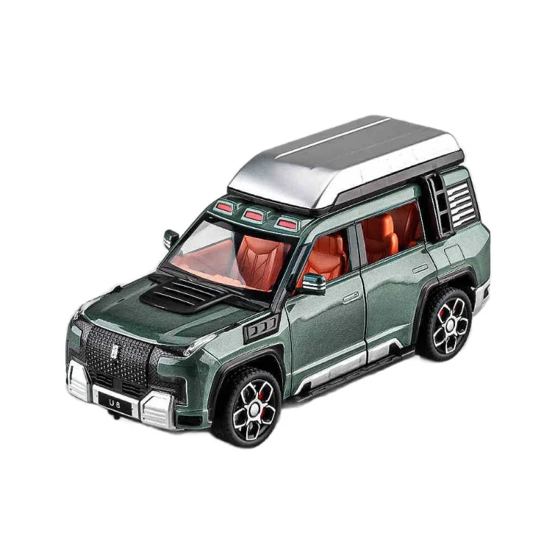 1-24比率、u8合金車モデルシミュレーションオフロード車コレクション装飾品子供のおもちゃ男性用卸売