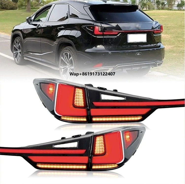 

New Clear ABS LED Taillight Assembly Modification with Brake Running Lights for 2016-2021 RX Rear Lamp Upgrade