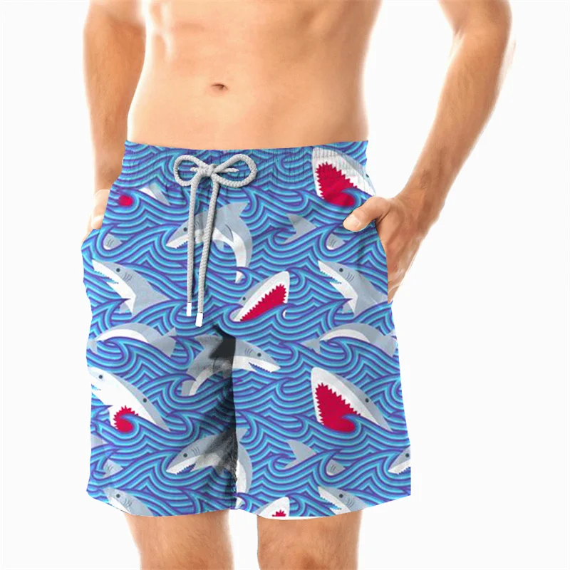 Short de plage imprimé 3D pour homme, maillot de bain décontracté, short tropical, short de bain, pantalon de planche, zone de glace cool, été