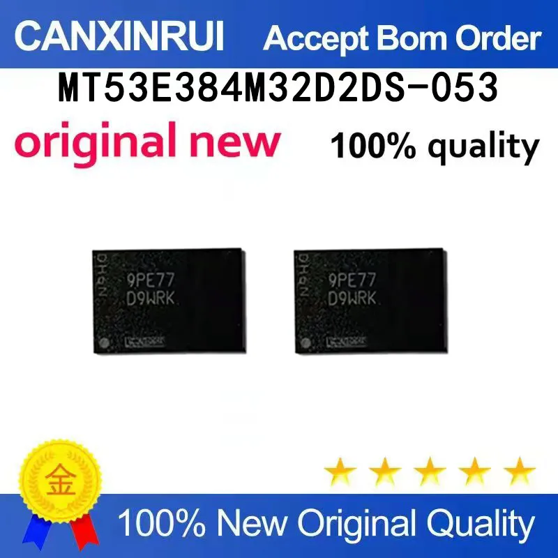 (5pcs-100pcs）Original MT53E384M32D2DS-053 AIT: E silk screen D9WRL VFBGA200 access memory