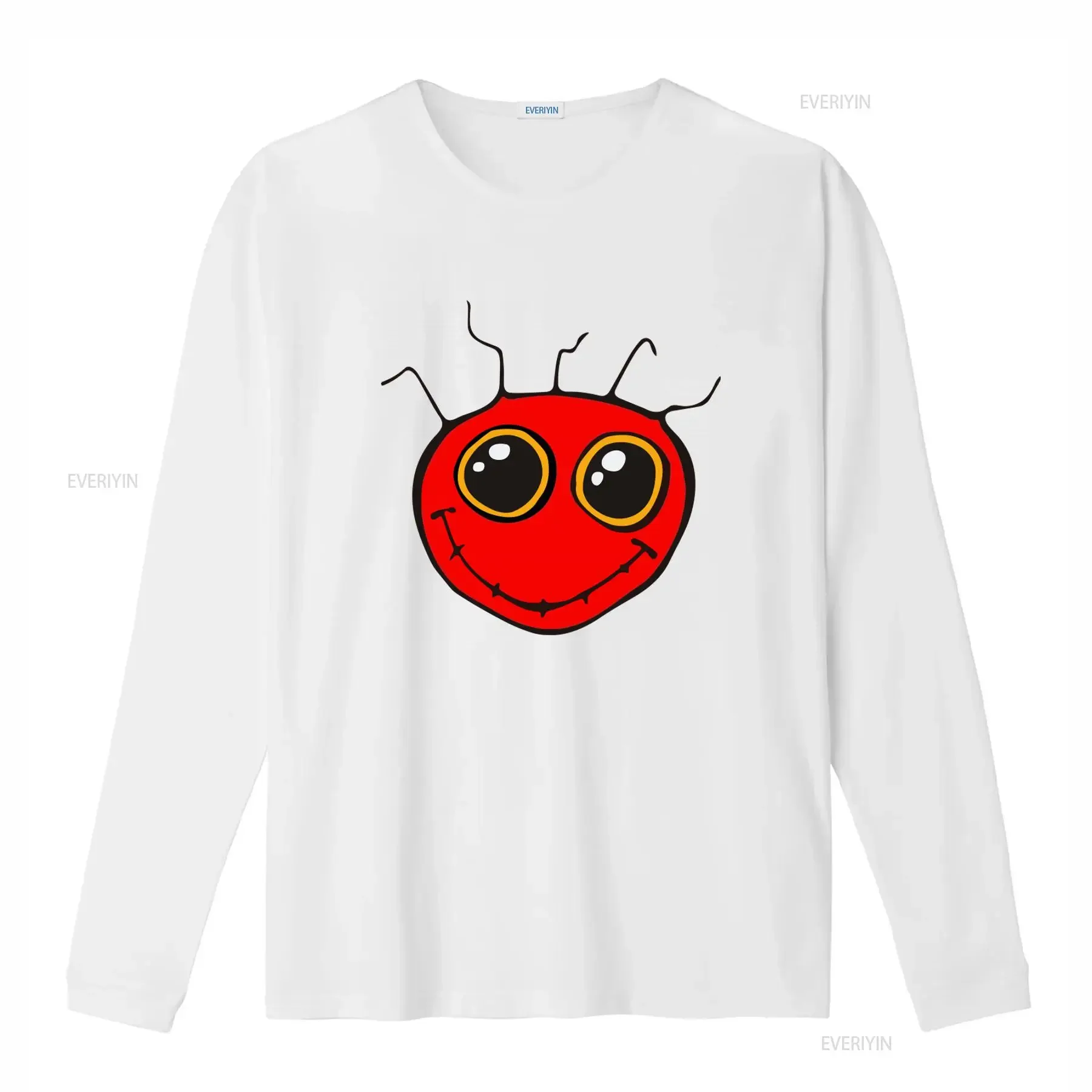 Fantazia Logo T Shirt Rave Old Skool Hardcore Techno Dreamscape 90s Cartoon Red Alien Face Print vintage Washed Comfortable
