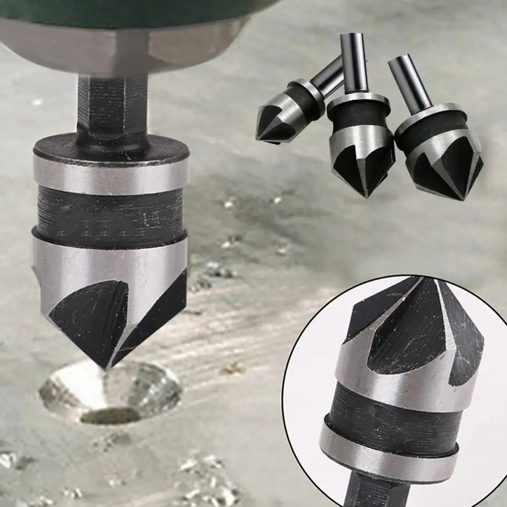 3Pcs 12/15/18mm Countersink Drill Bits Heat Treated High-carbon Steel Wood Metal Countersink Boring Drill Bits Kit Factory