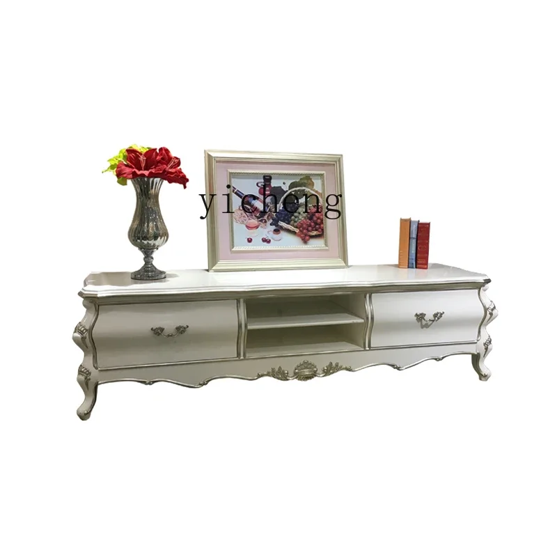 GZ-28   Solid Wood TV Cabinet Small Apartment Living Room Floor Cabinet Bedroom Storage Organizer