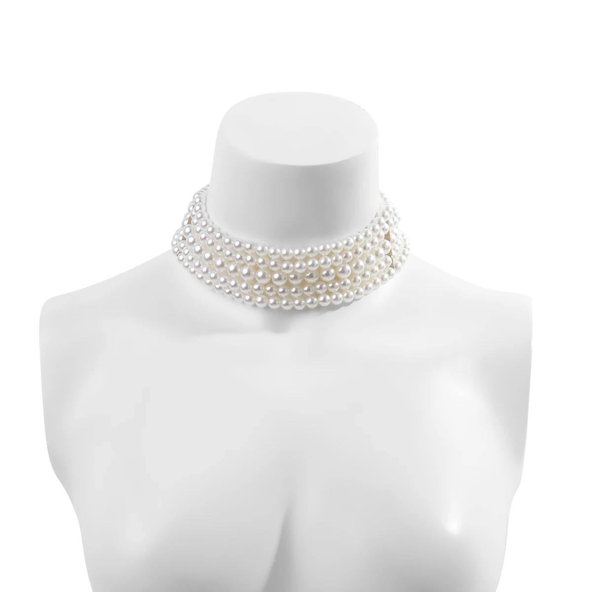 Salircon-gargantilla corta de perlas de imitación multicapa para mujer, Collar con dijes, joyería de fiesta de boda, exquisita moda coreana