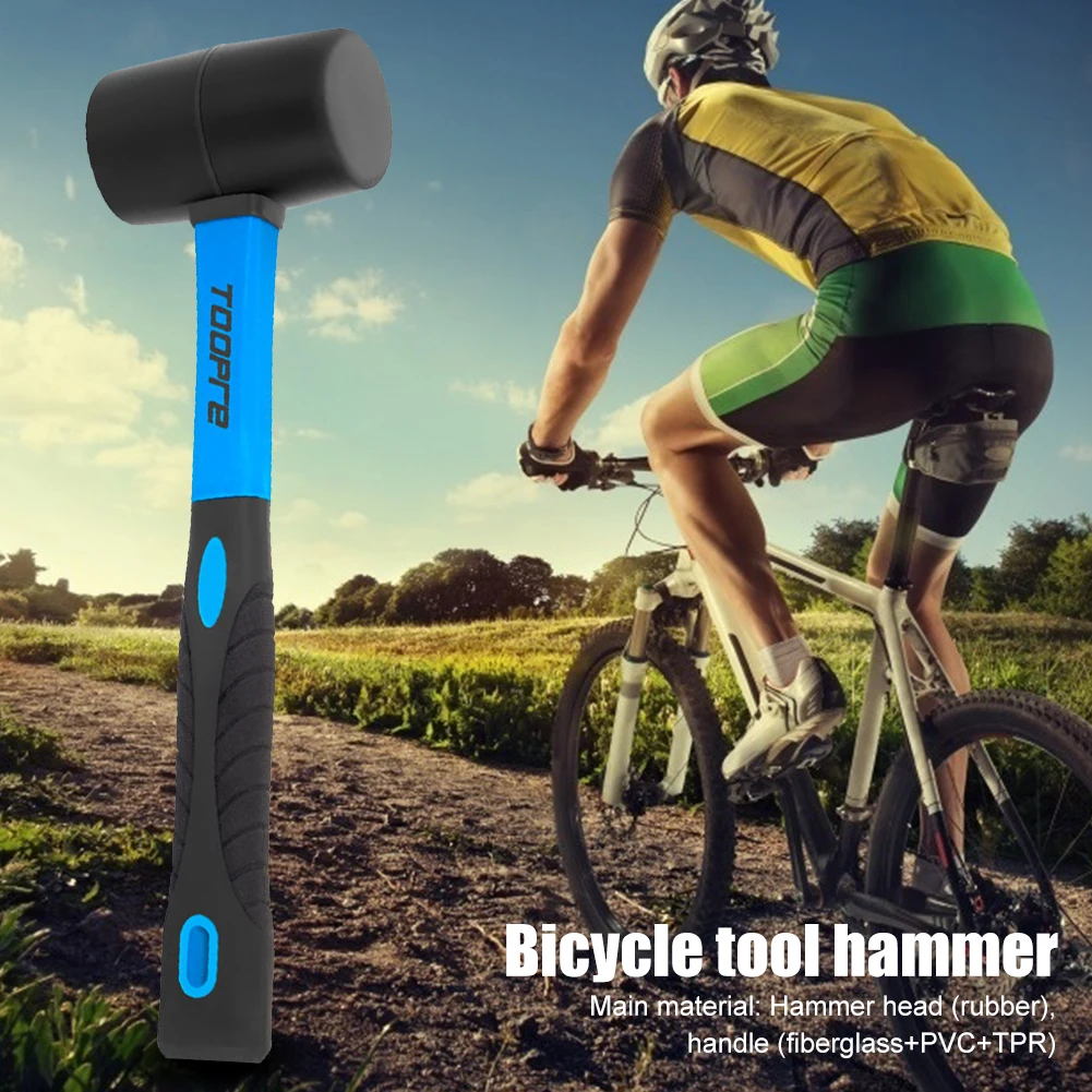 TOOPRE Multifunction Rubber Hammer Bicycle Repair Hammer Non-Slip Handle MTB Bike Bottom Bracket Mounting Removal Tools