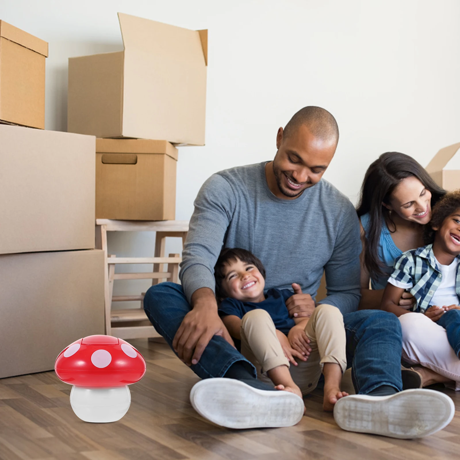 

Mushroom Mini Trash Can Adorable Garbage Bin Desktop Lid Small Stylish Home Office Indoor Room Decorative Cute Trash Can