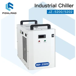 FONLAND JZ-5200/5202 Industrial Water Chiller for CO2 Laser Engraving Cutting Machine Cooling 100-150W Laser Tube DG110V AG220V