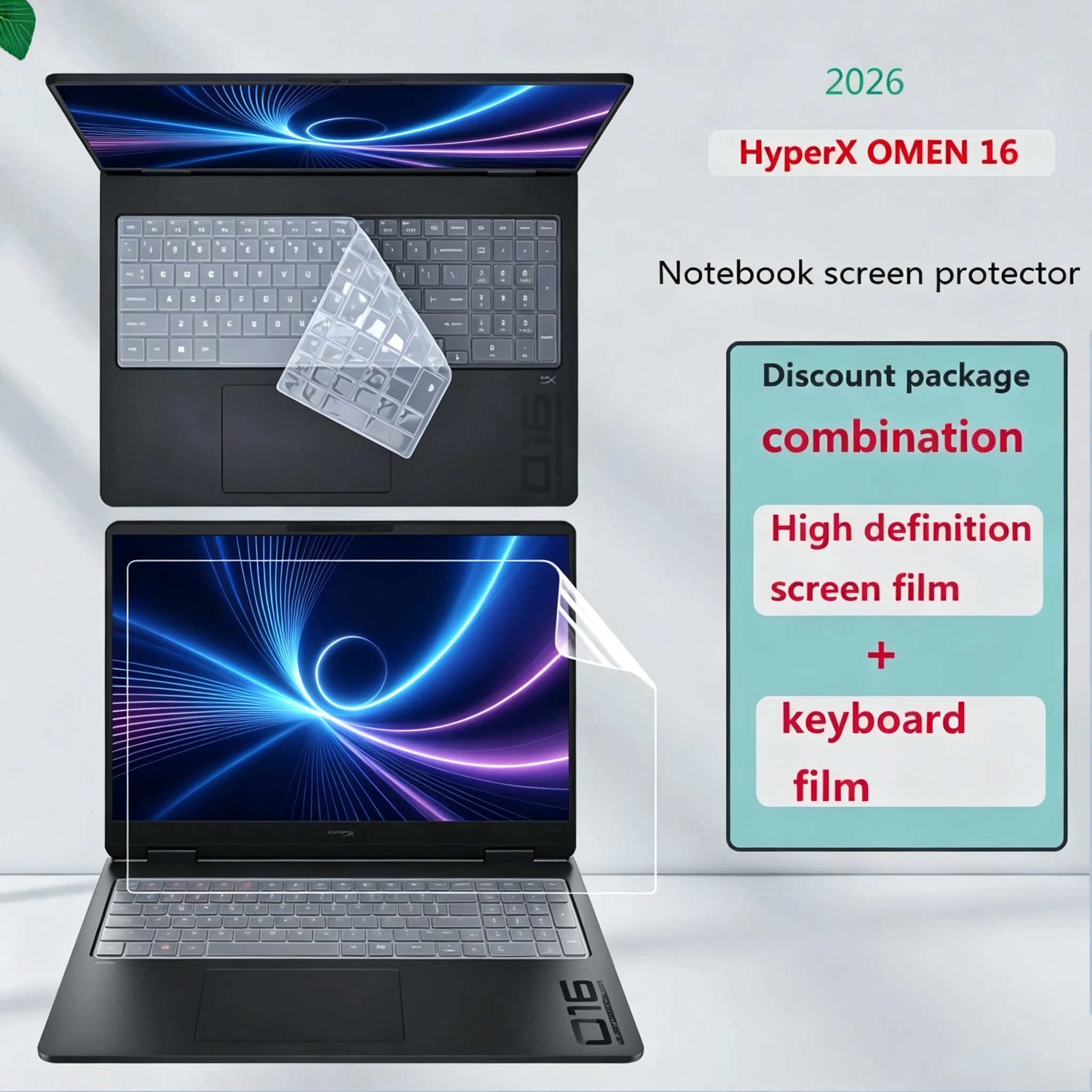 For HP HyperX OMEN 16-am Notebook Screen Protector Keyboard Film Anti-reflective Anti-blue Transparent Film Privacy Film