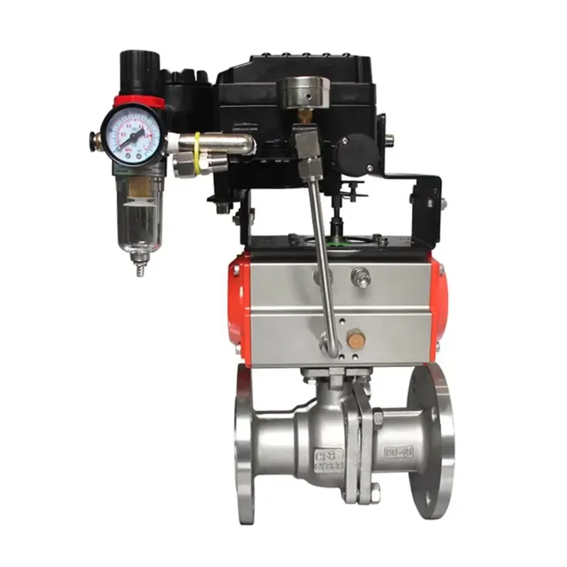 

COVNA DN50 2 Inch Stainless Steel Pneumatic Flange Ball Valve with Pneumatic Positioner