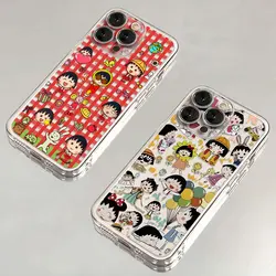 Funny Chibis Maruko-chans Phone Case For Samsung S25 S24 S23 S22 S21 S20 S10 FE Note 20 10 Plus Ultra 5G Clear Soft TPU Cover