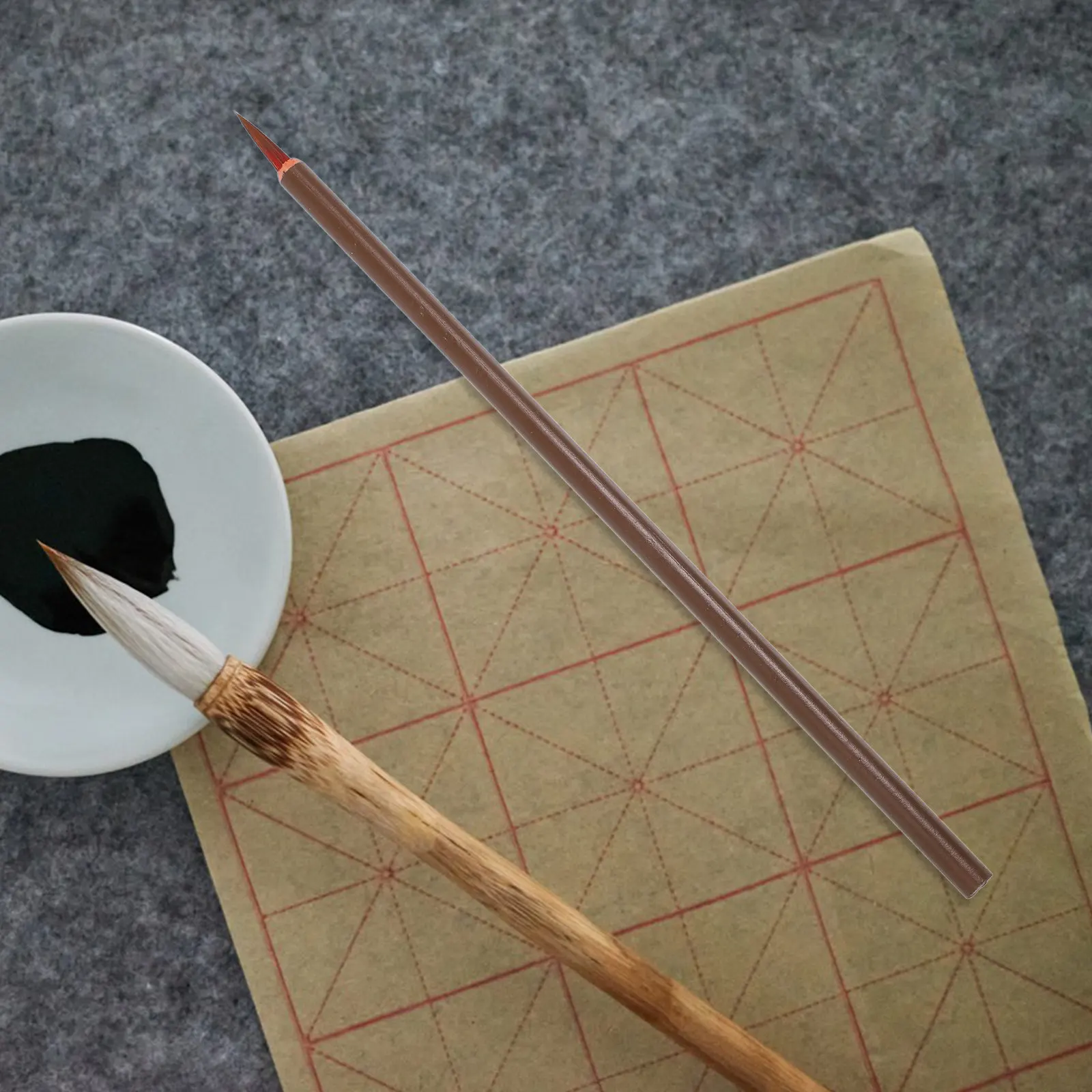 

10Pcs Chinese Calligraphy Brush Premium Material Writing Brush Smooth Lines Ink Painting Supplies Art Stationery for Students