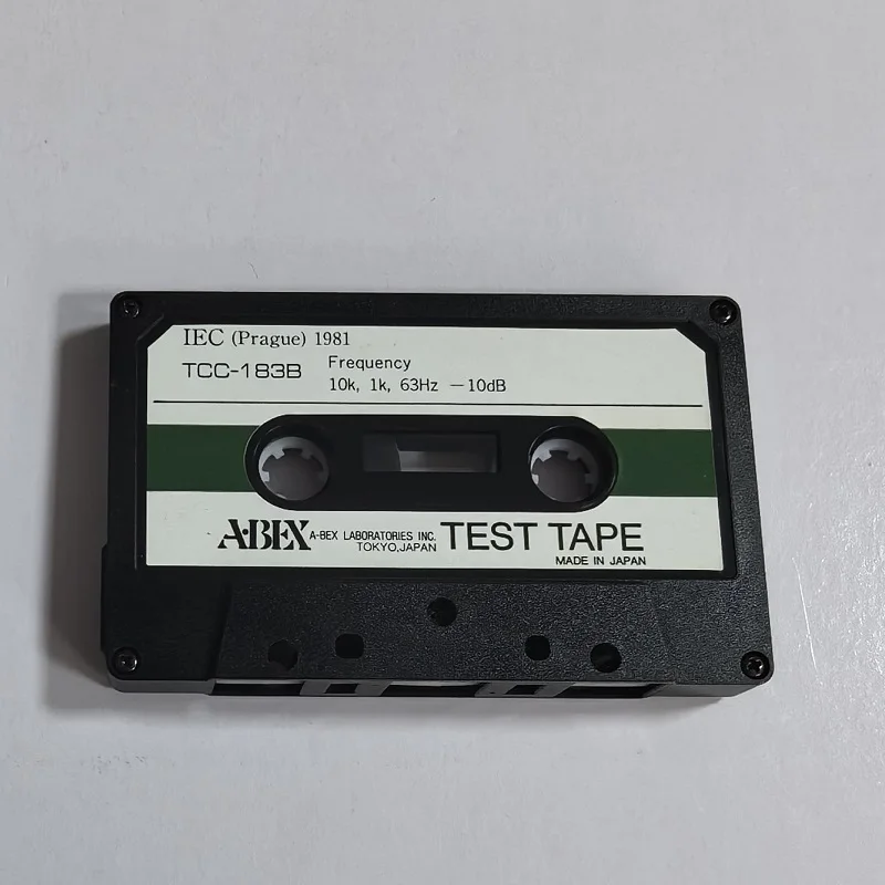 

ABEX Test Tape TCC-183B Point Frequency Test Tape Azimuth adjustment, 3 point frequency response