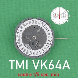 VK64 movement New Japan Seiko Vk64a Quartz Movement Original SII/TMI Vk64 Watch Movement Watch Accessories Date At 6