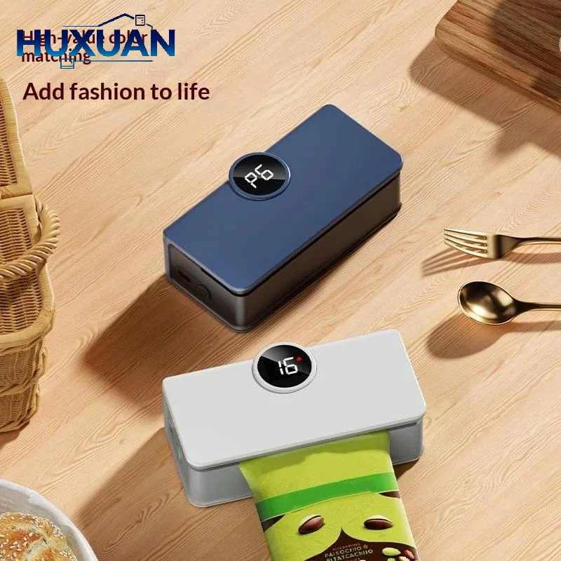 2 In 1 Mini Bag Sealer Rechargeable Bag Sealer Heat Seal With Cutter And Magnet Bag Resealer Machine For Plastic Bags Snack Bag