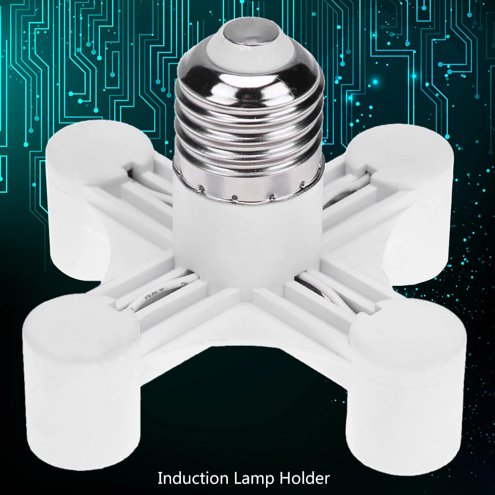 

Переходник для лампы E27 на E14, конвертер цоколя лампы, для выключателя света, аксессуары для освещения, белый