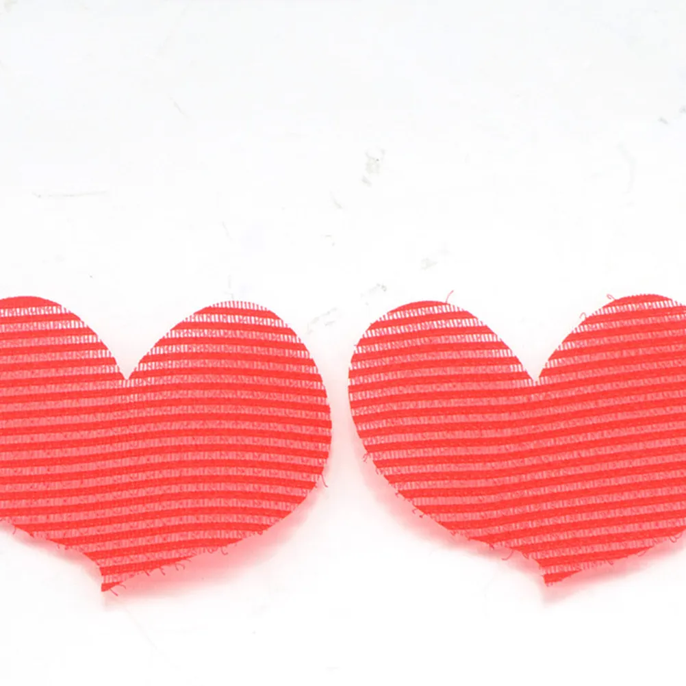 24Pcs Heart Shaped Hair Stickers Plastic Hair Fringe Grippers Traceless Secure Hold for Ponytails Workout Bangs Control Daily