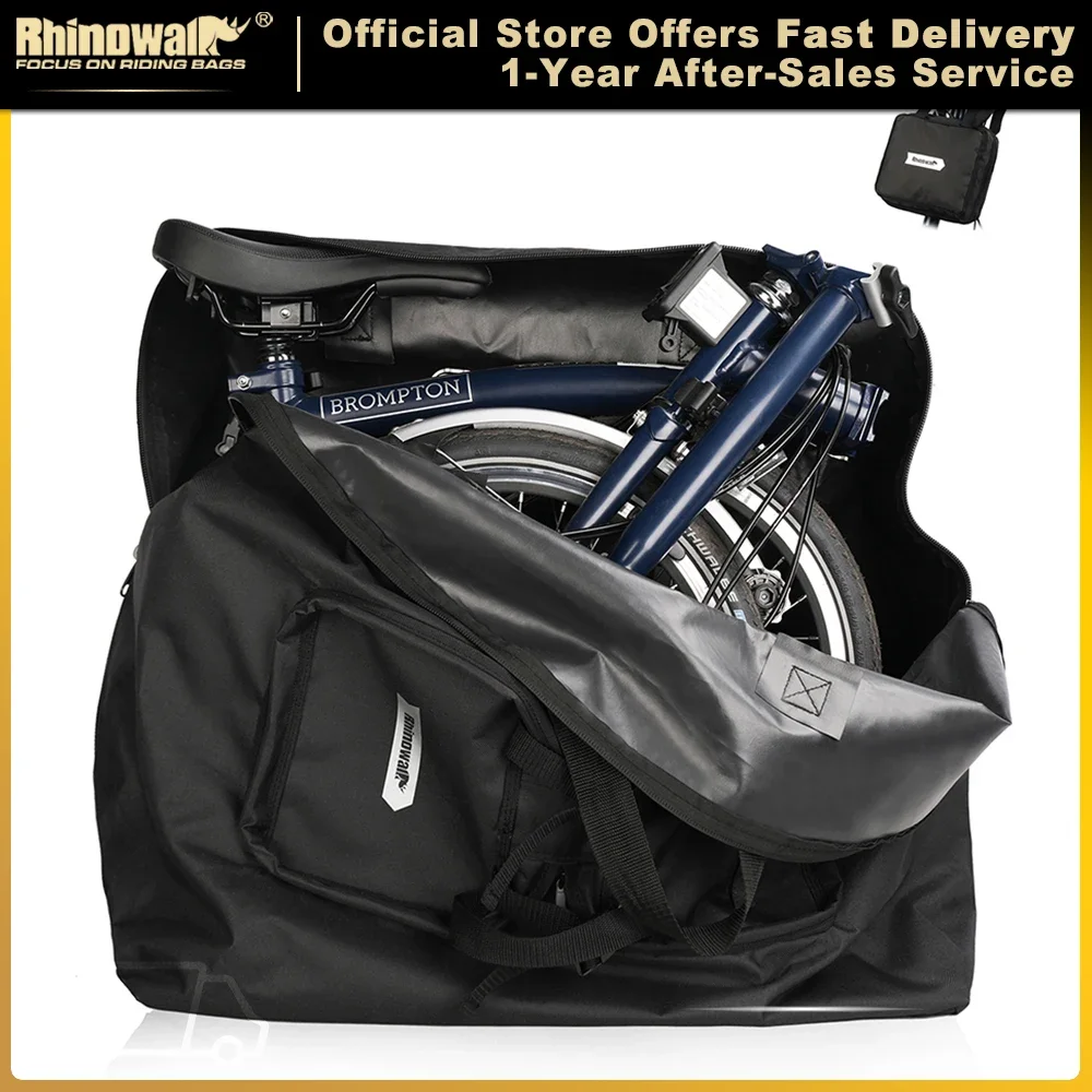 

Rhinowalk - складная сумка для перевозки велосипеда 14-16 дюймов, подходит для Brompton 360, портативная складная сумка для хранения велосипеда