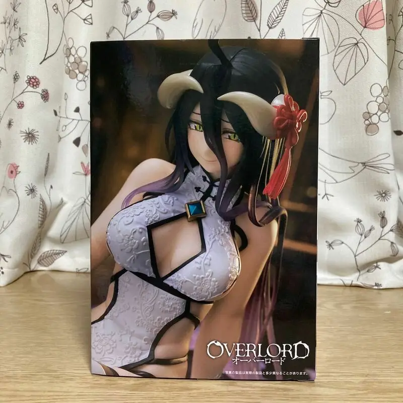 TAITO-Cheongsam Albedo OVERLORD, Bureau Mignon, En Stock Figurines d'Action de Dessin Animé en PVC de 13cm, Jouet de Collection