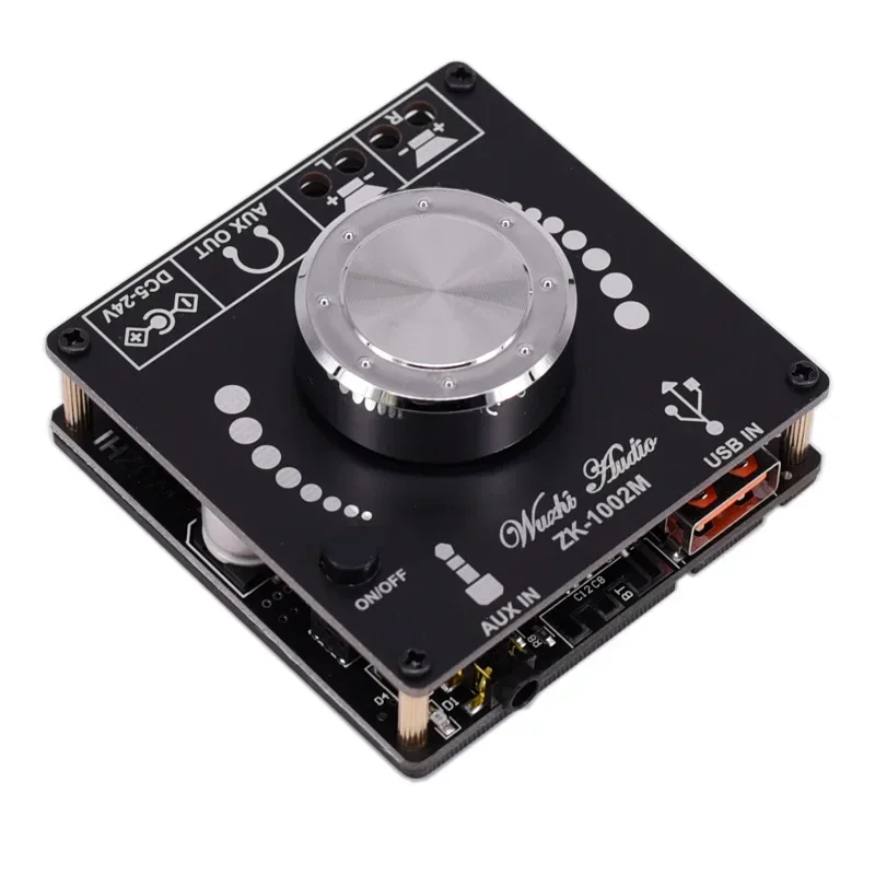 

ZK-1002M 100W+100W Bluetooth 5.0 Power Audio Amplifier Board Stereo AMP Amplificador Home Theater AUX USB