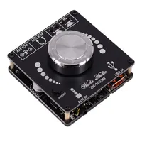 ZK-1002M 100W+100W Bluetooth 5.0 Power Audio Amplifier Board Stereo AMP Amplificador Home Theater AUX USB