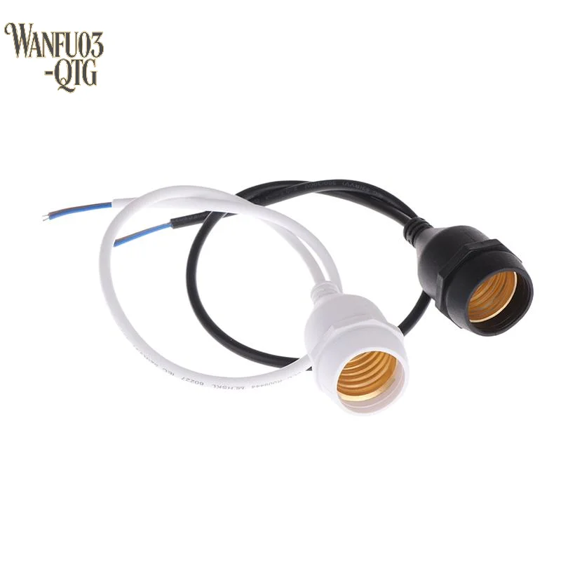 

20/30/50/100/200CM Outdoor Waterproof E27 Lamp Holder With Power Cord Socket Industrial Farm Screw String Lamp Connector