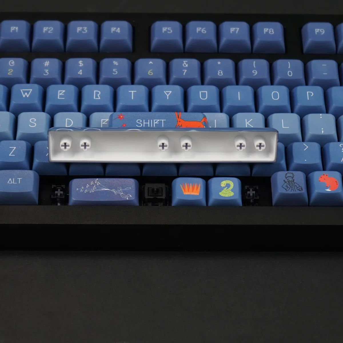 PBT Little Prince Tema Keycap, XDA Altura, Cinco-Sided Processo de Sublimação, Adequado para Teclado Mecânico, DIY, 126-Key