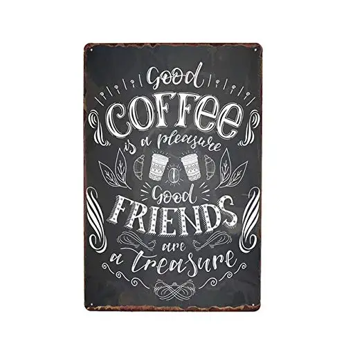 Life Quotes About Coffee Retro Metal Plaque Vintage Tin Sign Cafe Bar Pub Poster Wall Decor Metal Tin Sign 8x12 Inch  aasd-89