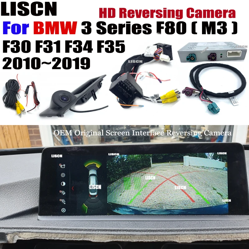 

Reversing Camera For BMW 3 Series F80 ( M3 ) F30 F31 F34 F35 2010~2019 Front Rear backup Camera Interface Adapter