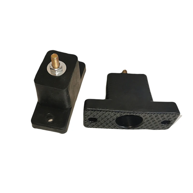TAIGH-4 Pak Bantalan AC Karet Penyerap Guncangan Braket Bantalan Isolator Anti Getaran Hitam