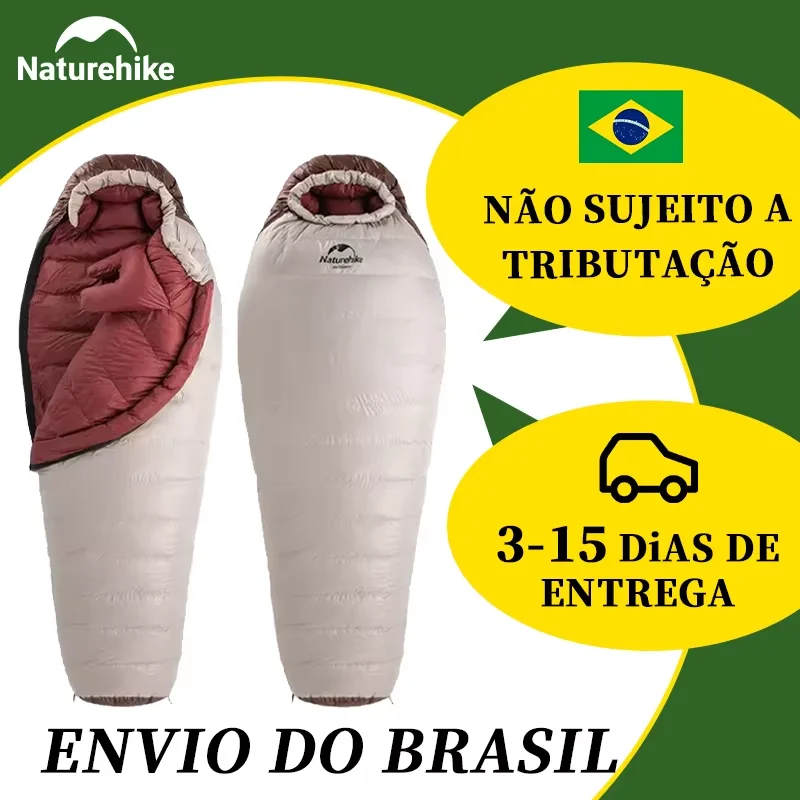 Naturehike SnowBird Sleeping Bag Camping Portátil Dobrável Pato Ultraleve Sleeping Bag Camping Sleeping Bag Impermeável ultralight hiking camping equipamiento