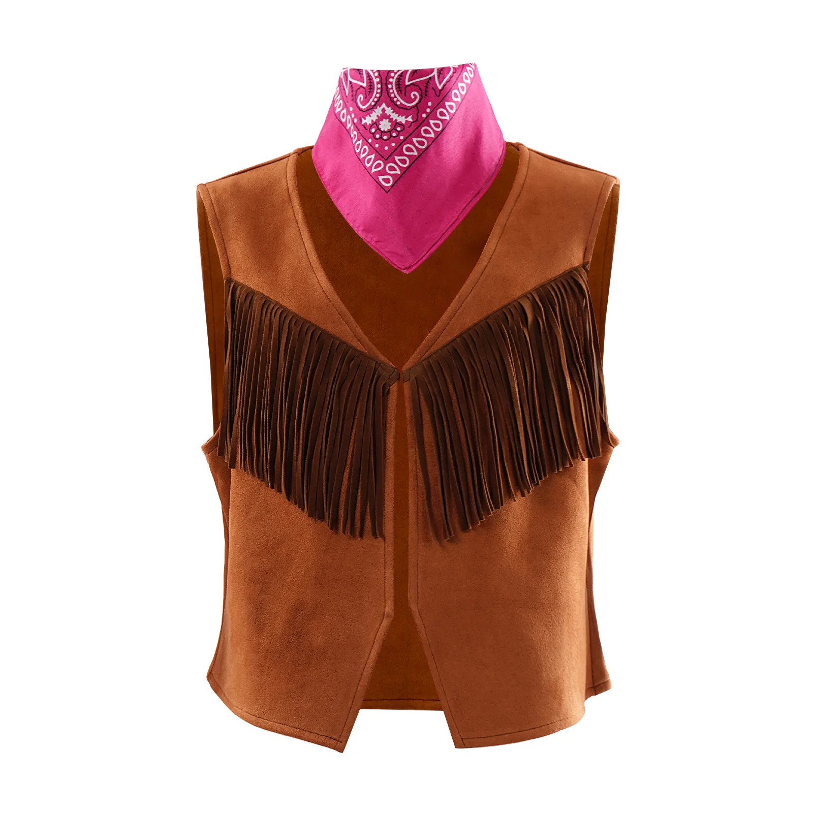 

Western Cowboy Cosplay Vest Tassel Stage Performance Costume Women's Ethnic Wear Halloween Outfit Cross-Border Source