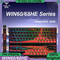 AULA WIN60 WIN68 HE MAX Magnetic Switch Mechanical Keyboard Wired 8K RGB RT Quick Trigger Custom PC Esports Laptop Keyboards