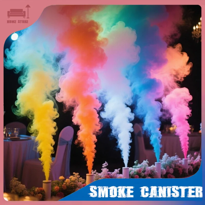 

Multiple Colors Fire Emergency Fire Drill, Smoke Canister Props Photography Fog Making Effects Stage Atmosphere Outdoor Props
