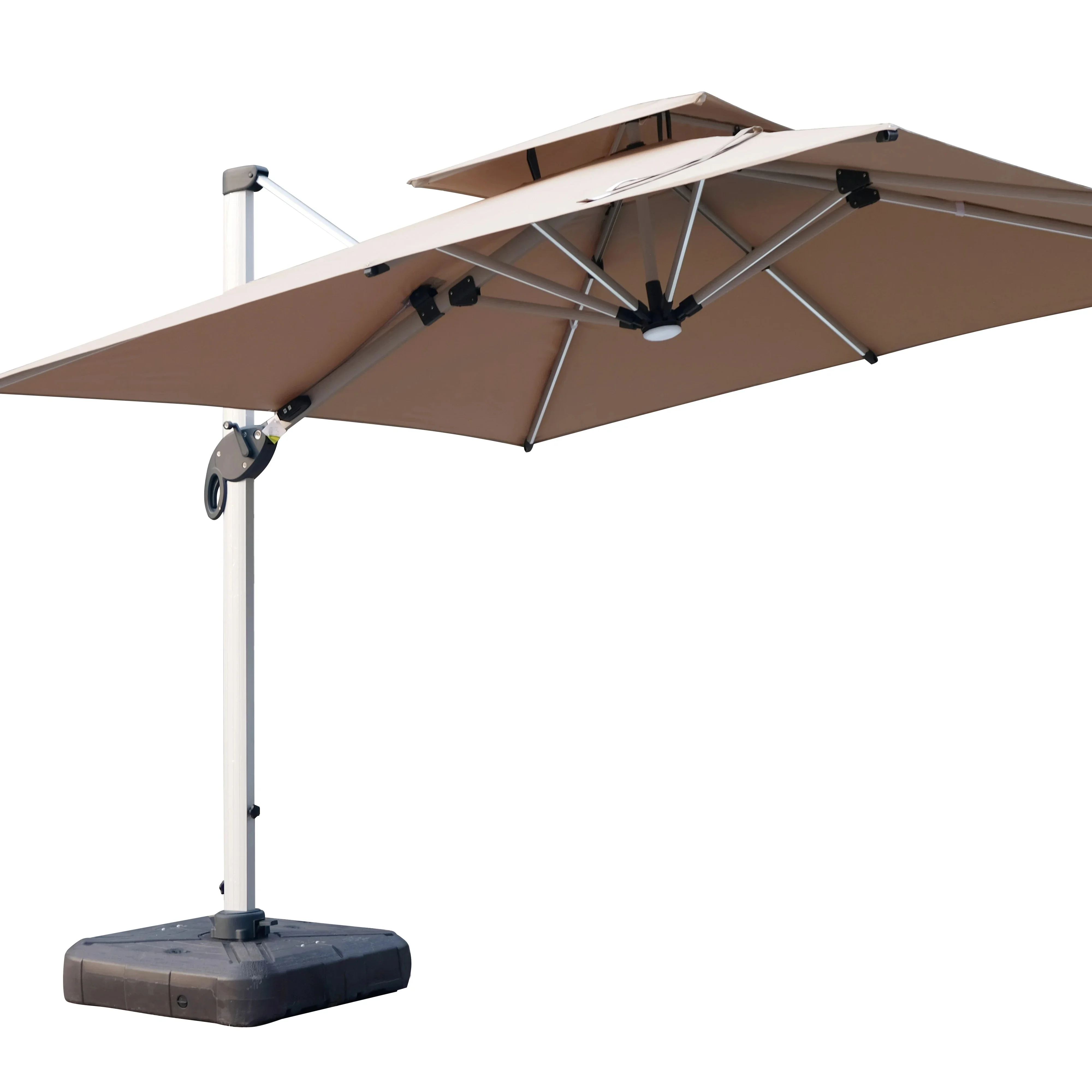 

With large automatic outdoor garden umbrella beach umbrella